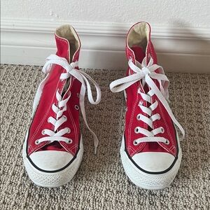 Converse Classic Red High-Top Sneakers